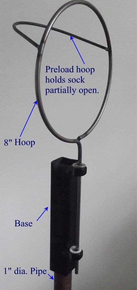 Eight inch hoop and base assembled